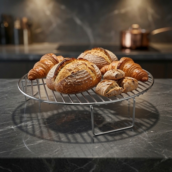 Unbranded Other - 2" Stainless Steel Round Wire Cooking Rack Elevated Grill Grate 11" Diameter